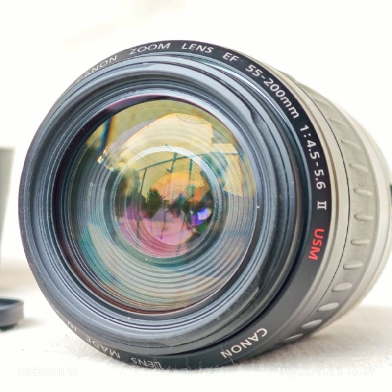 Canon EF zoom 55-200mm f4.5-5.6 ll USM Red Ultrasonic 2 AF/MF Mount Lens