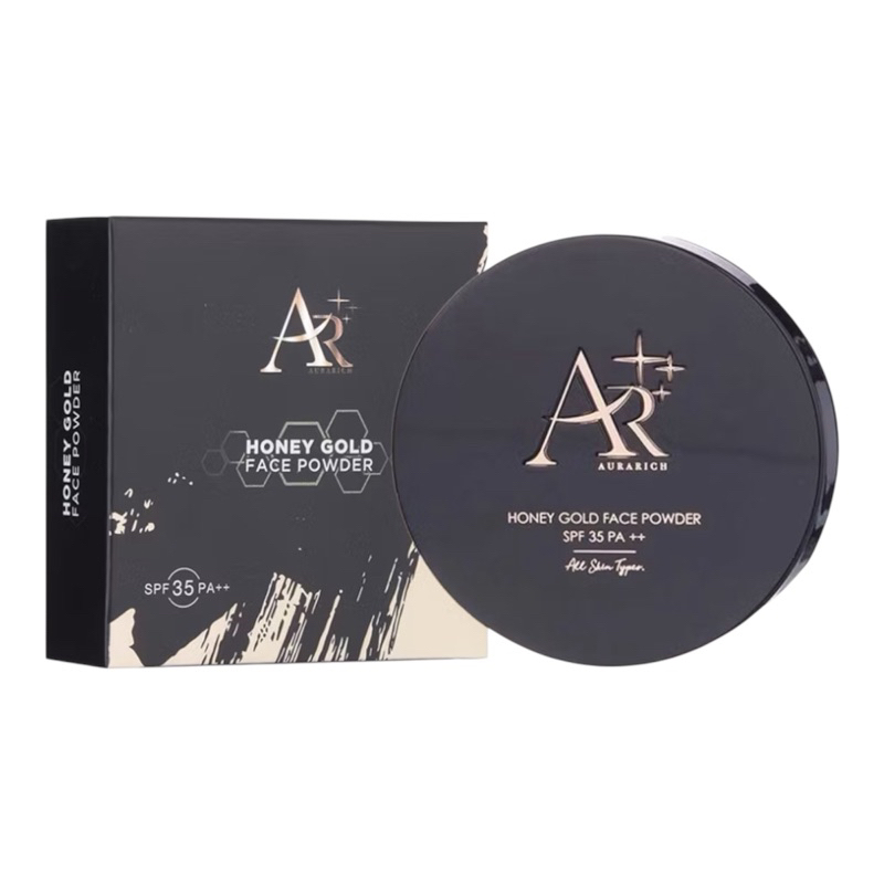 Aura Rich Golden HONEY POWDER Puff (1 Case)/GOLD FACE