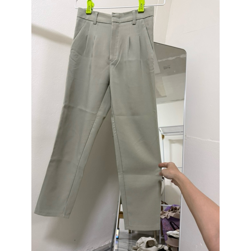 Fah Fern Label Matcha Green Pants Beautiful Shape