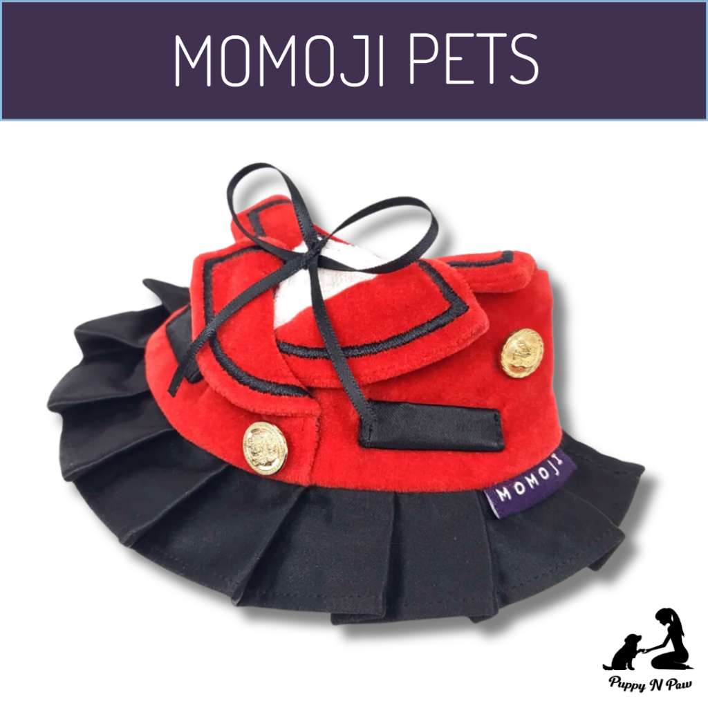 Momoji Pet Bib-Scarlet Red Dog Dresses Cat Scarf