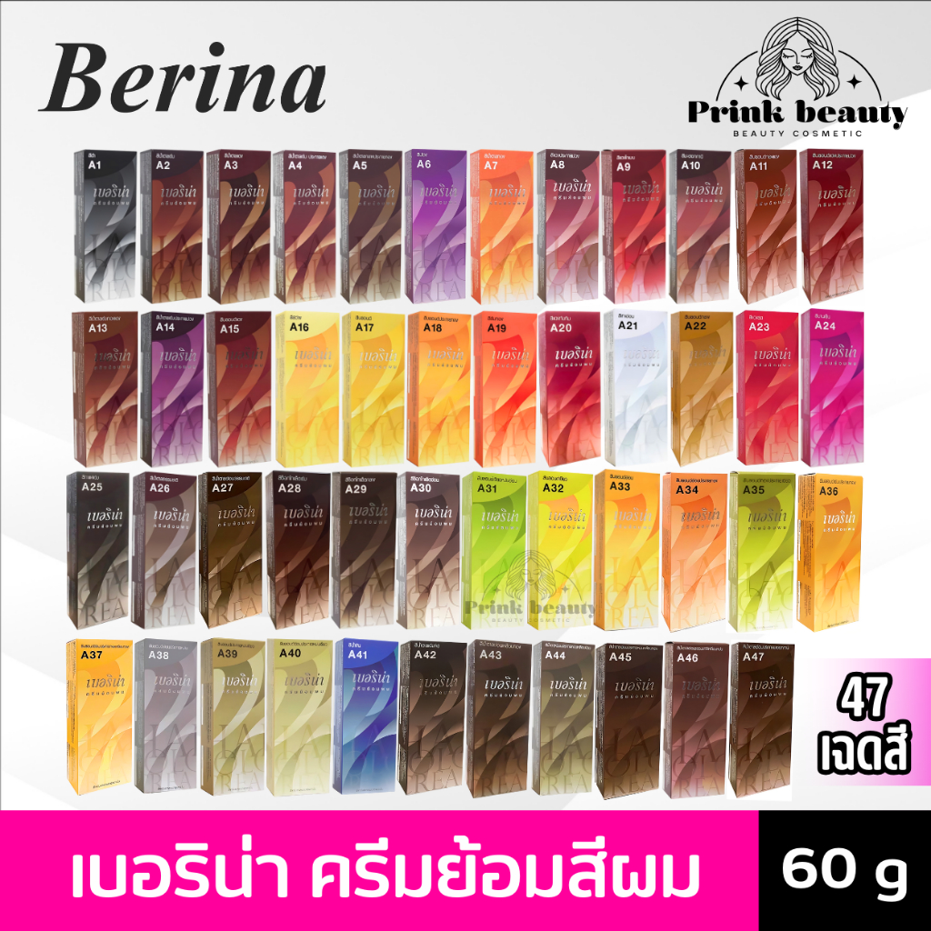 Cheapest Berina Hair Dye All Shades Fashion Color Gray