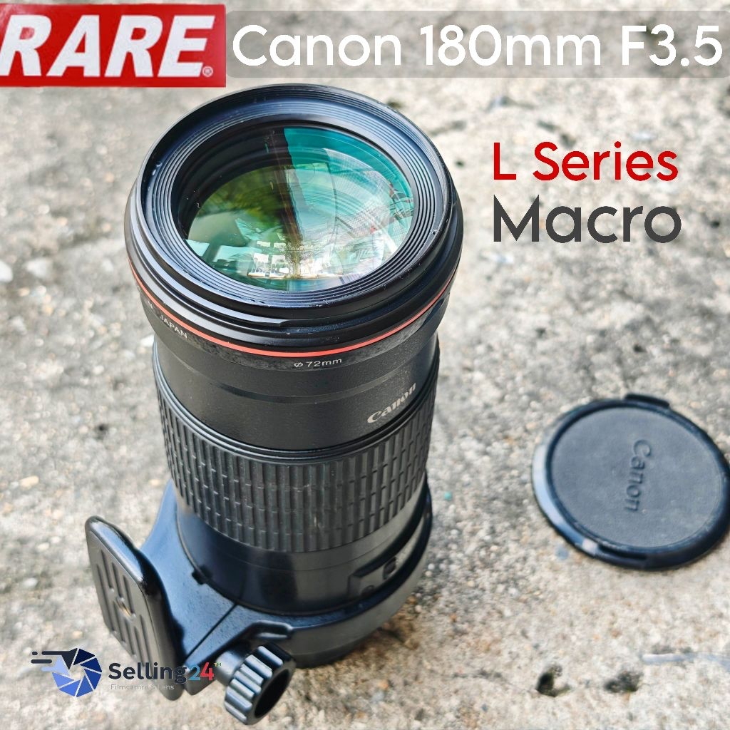 Canon EF 180mm f3.5 L Macro USM Mount Eos Rare Lens