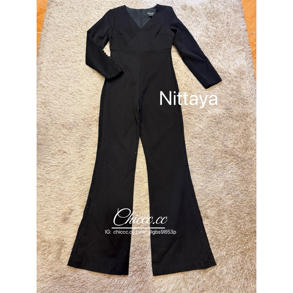 Black Set Long-Legged Jumpsuit Used