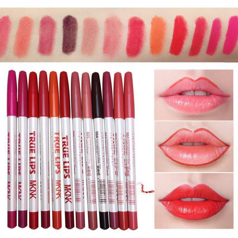 ME NOW True Lips Lip Liner Pencil Box Of 12 Colors
