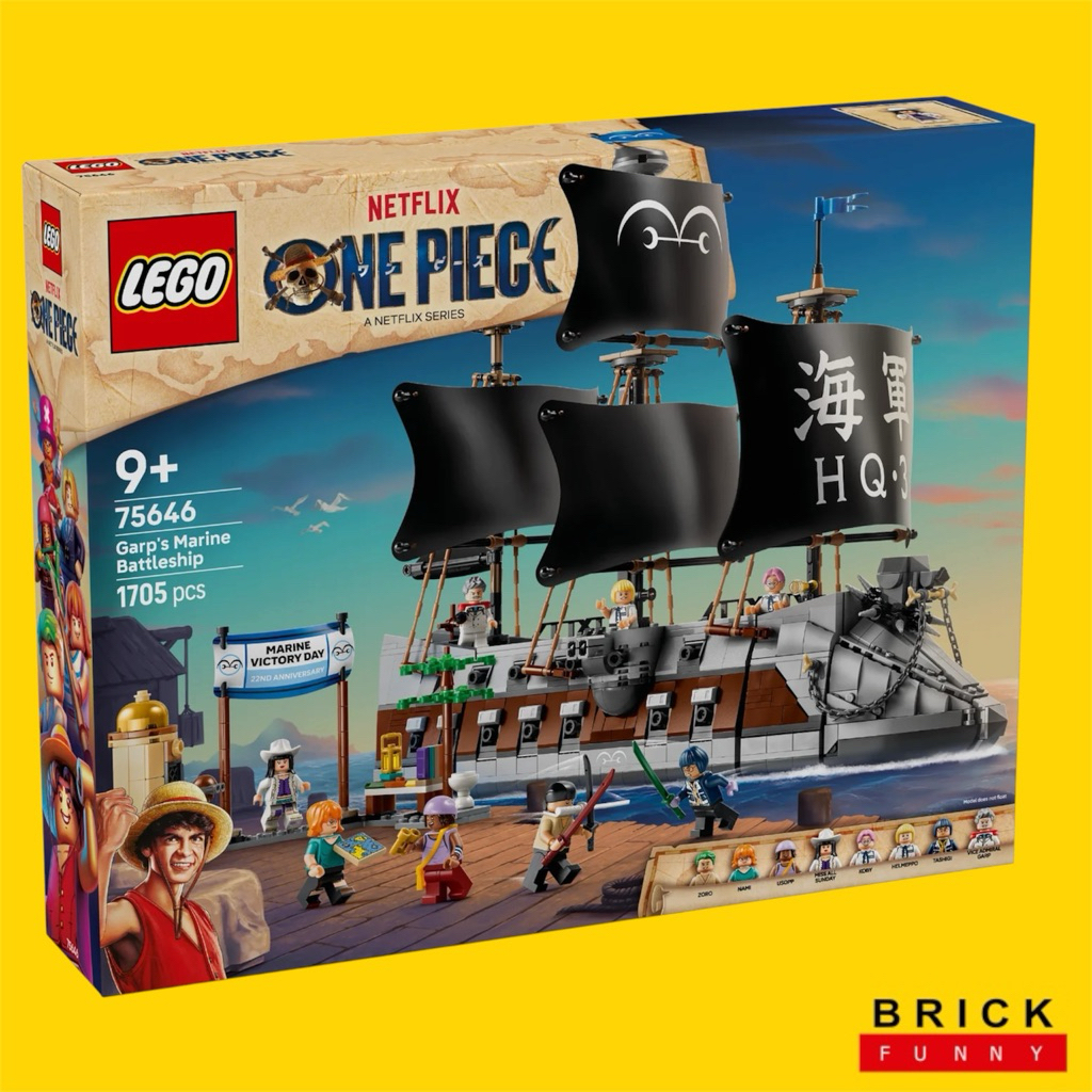 Lego One Piece 75646 Garp's Marine Battleship New Products Beautiful Box 1