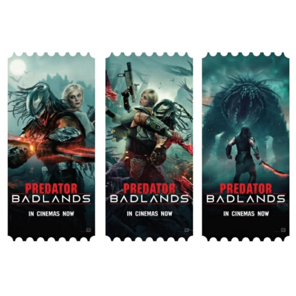Shiny Tickets Collection Predator Wild Land 2025 Badlands From SF Cinema Collectible Ticket 2025