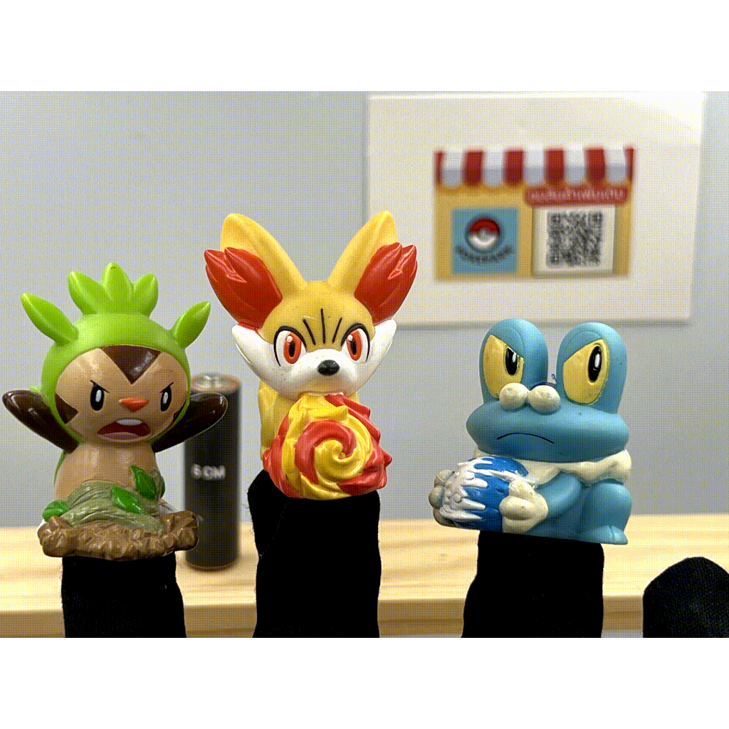 Pokemon Kdis Set of 3 : Chespin Fennekin Froakie