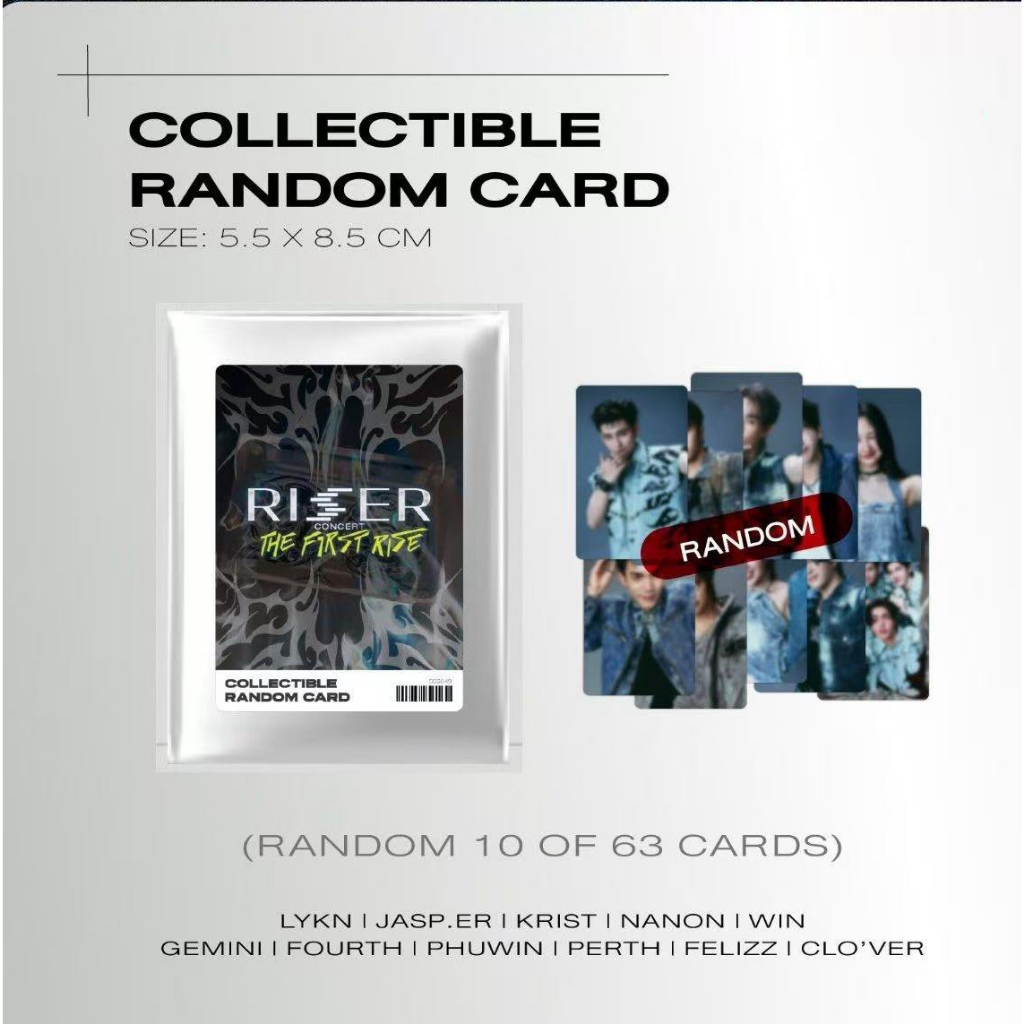 Not Open!RISER COLLECTIBLE RANDOM CARD SET GMMTV JASP.ER KRIST NANON GEMINI FOURTH PHUWIN PERTH