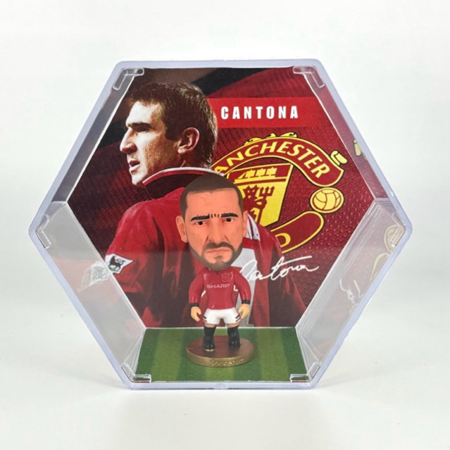 Manchester United Eric Cantona Football Model With Acrylic Box