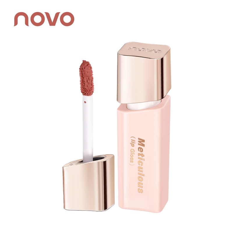 6380 (New/Authentic) NOVO Matte lip glaze Gloss Nude Color Natural Korean Style Waterproof