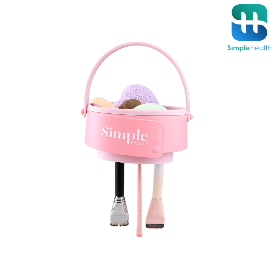 Simple healthcare 3 in 1 Foldable Makeup Brush Cleaning Tray With Drying Slot