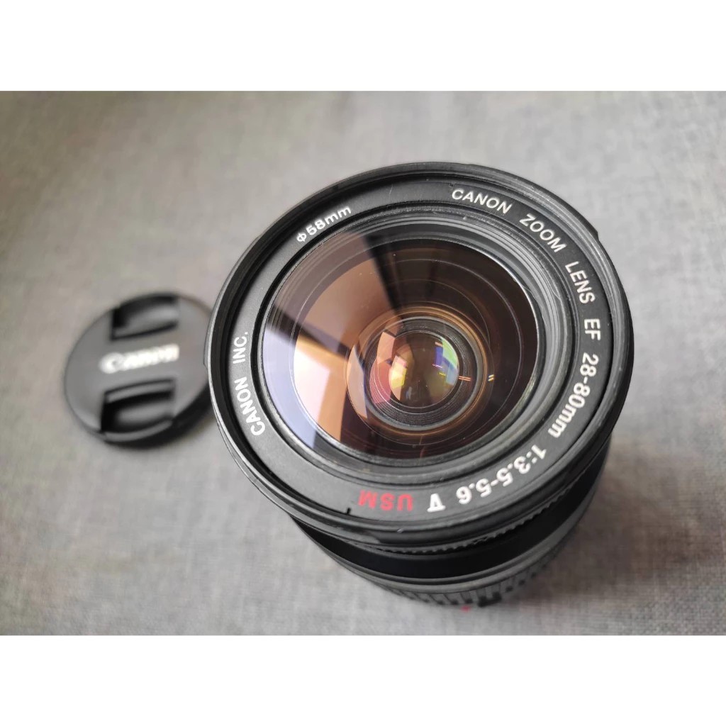 CANON EF 28-80 mm. F 3.5-5.6 V USM JAPAN Zoom Lens Magnification Over Quality Condition No Freckles Ra