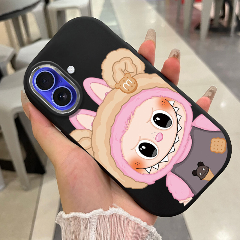 Case For iPhone 16 Pro Max 16 Plus 15 15 Cute Monster Phone Shockproof