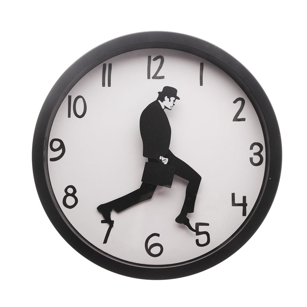 ministry of silly walks clock Wall clock walking comedian clock funny