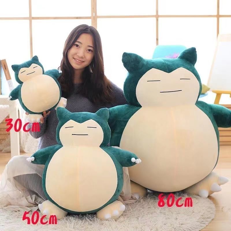 【Ready Stock】【FEIFEI】30/50/80/100cm Snorlax available Baby Stuffed Toy Girl Doll Pokémon Pikachu Plushie Pillow Doll Ragdoll Adult Plush Toy Birthday Gift for Girlfriend Women 可爱卡比兽玩偶布娃娃公仔毛绒玩具儿童生日新年礼物女孩节日