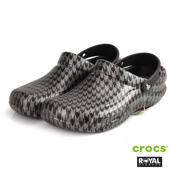 CROCS Hsinchu Royal Silver Black bistro Chef Shoes Anti-Slip Waterproof  Sandals Slippers Men Style  | Shopee Malaysia