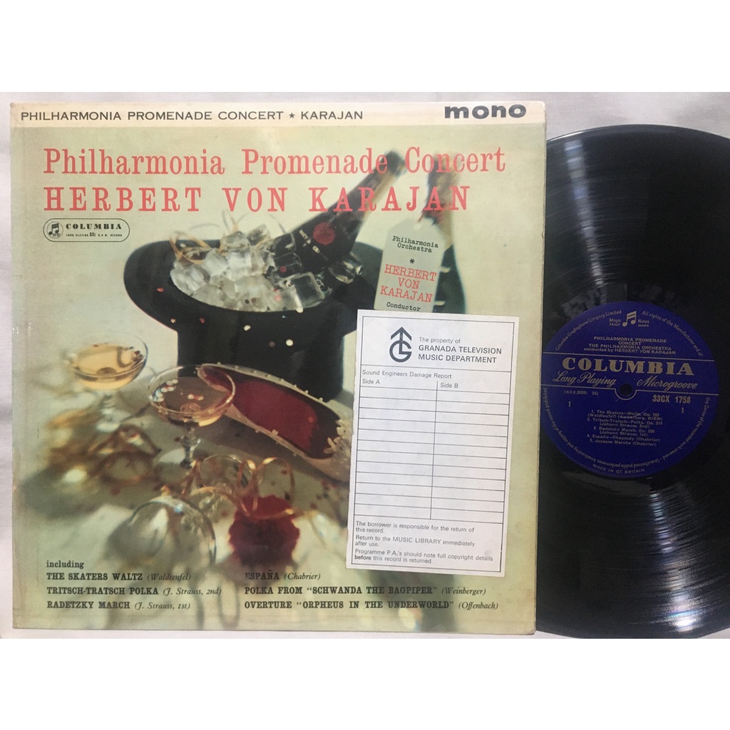 230924/Columbia-33CX 1758/Easy Music Festival: Skating Waltz, Spanish Rhapsody, Overture In Hell/Carayan Command