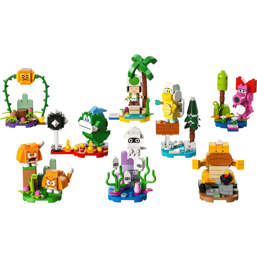 [Taichung Xiangzhi Building Blocks] LEGO LEGO Mario 71413 Mario 6th Generation Doll 8 Pieces One Set Unboxing Confirmation
