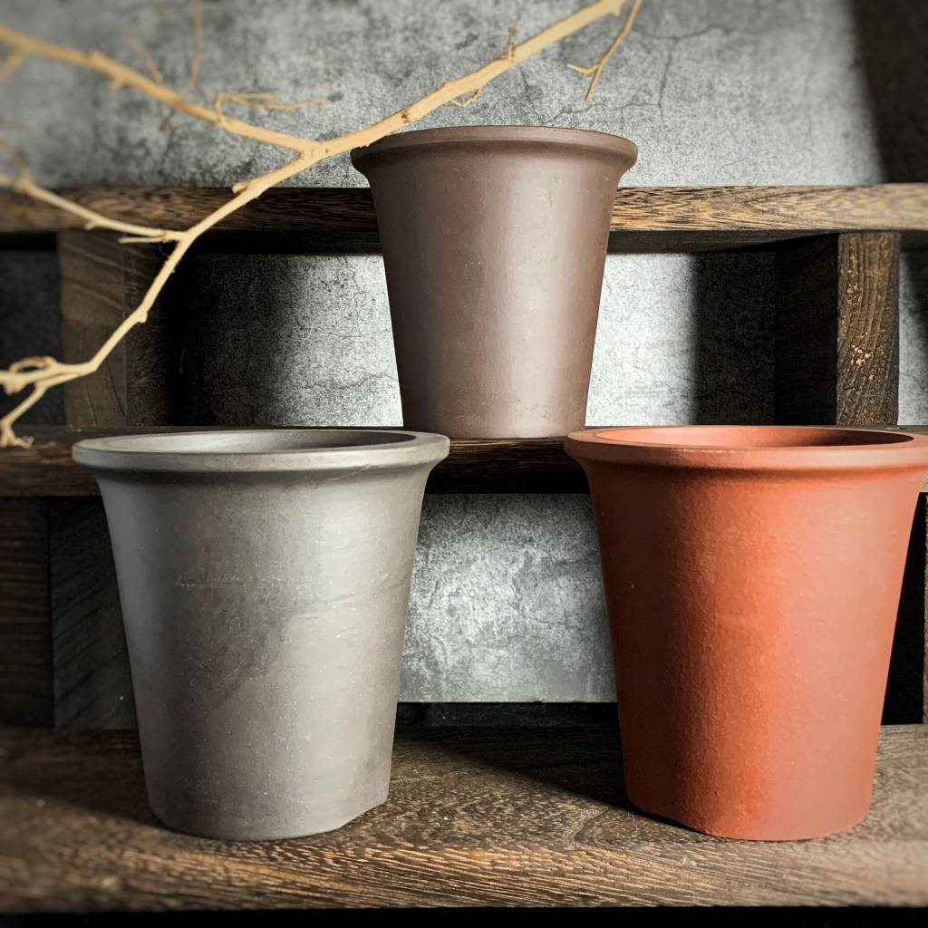 Simple Rough Purple Sand Outsole Hole Water Outlet Flowerpot High Pot Breathable Bowl Flower Vessel Agave Orchid Candle