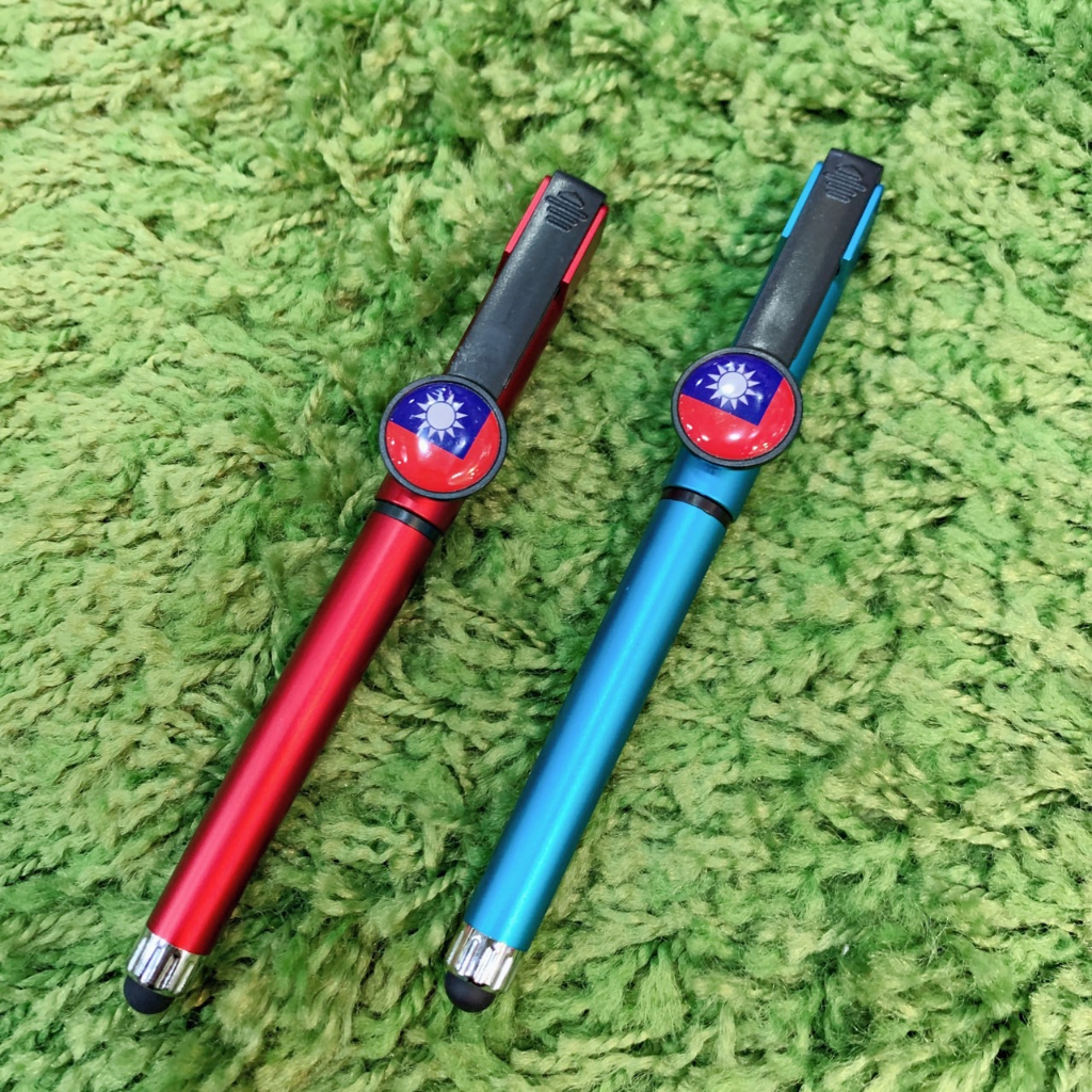 Big Collection Of Patriotic Small Things-Republic Of China Flag Multi-Function Stylus/Ballpoint Pen/Simple Phone Holder/Flag Pen