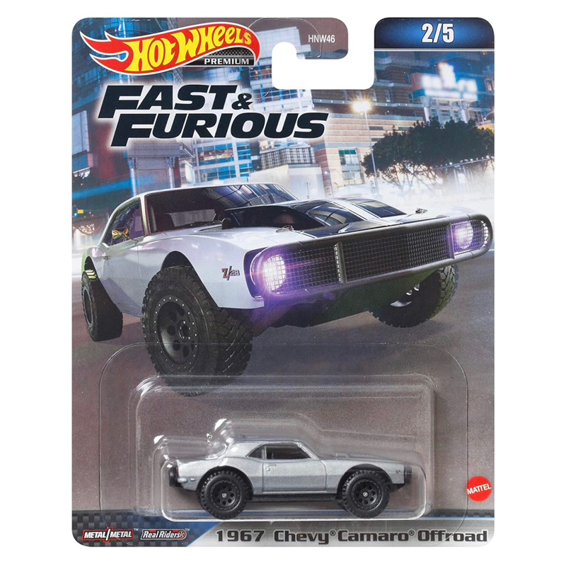 Hot Wheels Rubber Tire Fatal 1967 Chevy Camaro Offroad