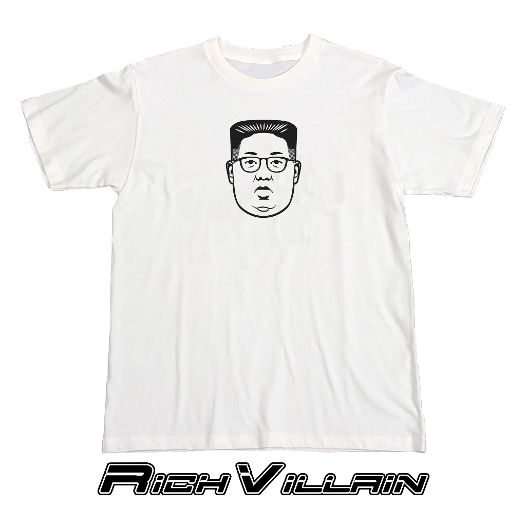 ️ RV-Pure Cotton Short T 丨 10 Colors Korean Style Kim Jong-Un Big Head 丨丨 Unisex Top Loose T-Shirt Large Size