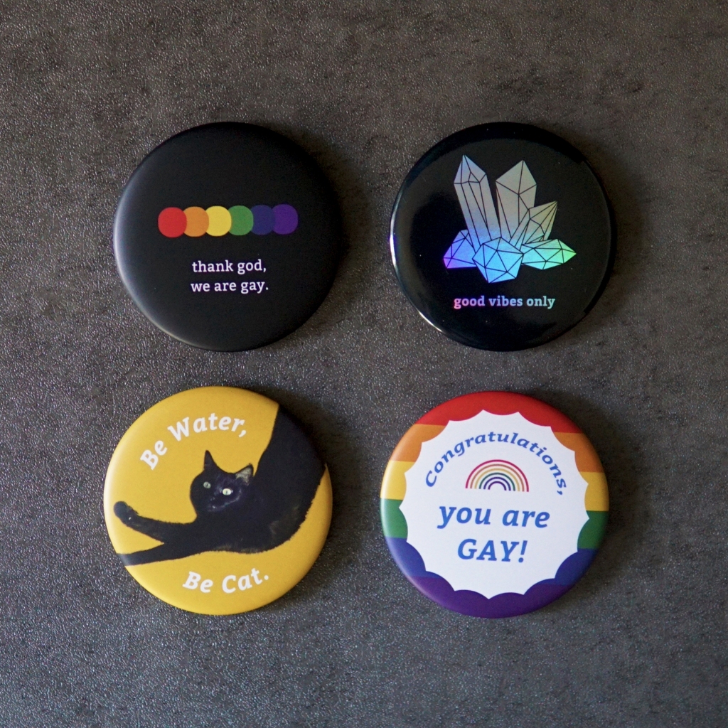 Be A Cat Cat/Good Frequency/Thank God/Congratulations To You Are Gay/Medium Badge|Violation Girl x Writing Practice
