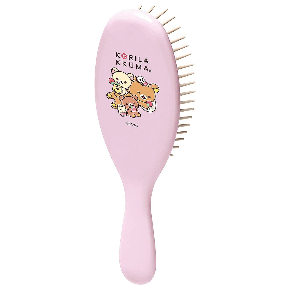 San-X Made In Japan Rilakkuma Strawberry Party Series Double Structure Hair Care Comb Little White Bear 20th Anniversary Season XS85482