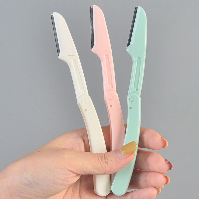 Eyebrow Trimmer Safety Folding Razor Blade Handy Tool Female Anti-Scratch