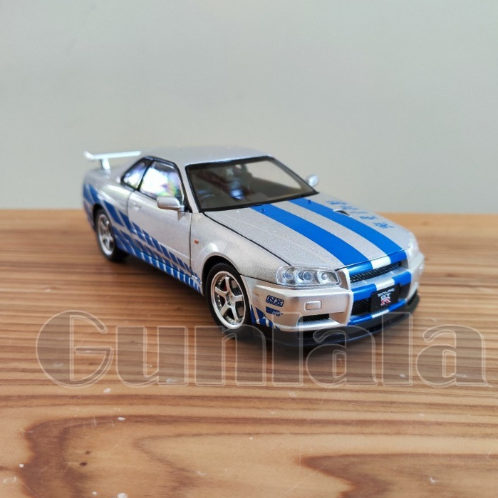 Skyline GT-R R34 1: 24 Model Car God Of War Nissan GTR BNR34 Fatal Coating