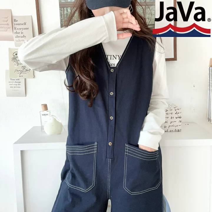 Ready Stock 💟New Color ¥5,999 💕 Top Line Pure Cotton ✨ FLORA ✨ Classical classical elf Java Pocket Jumpsuit