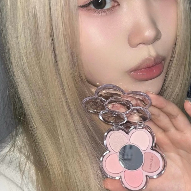 Shipment|Super Beautiful amuse Flower Eyeshadow Palette Petal Korean Makeup Eyeshadow Palette