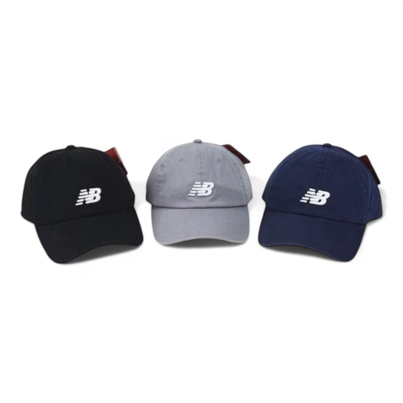 NEW BALANCE NB Hat Old Retro Time LOGO Baseball Cap Gray LAH91014SLA Black BK