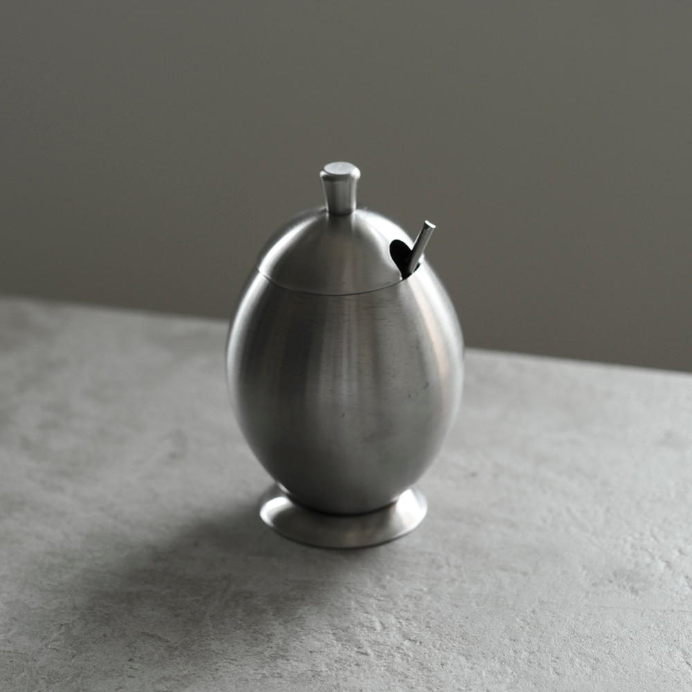 Mooin <unk> gg Silver Egg Seasoning Jar 304 Stainless Steel Seasoning Jar Storage Spice…
