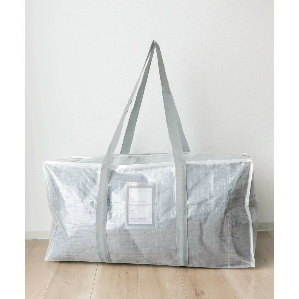 Japan Online Daigou 3COINS Large Capacity LL Size Transparent Storage Bag Clothing Tidy-Up Travel Essential 89L Clothes Organizer Wardrobe Organizer