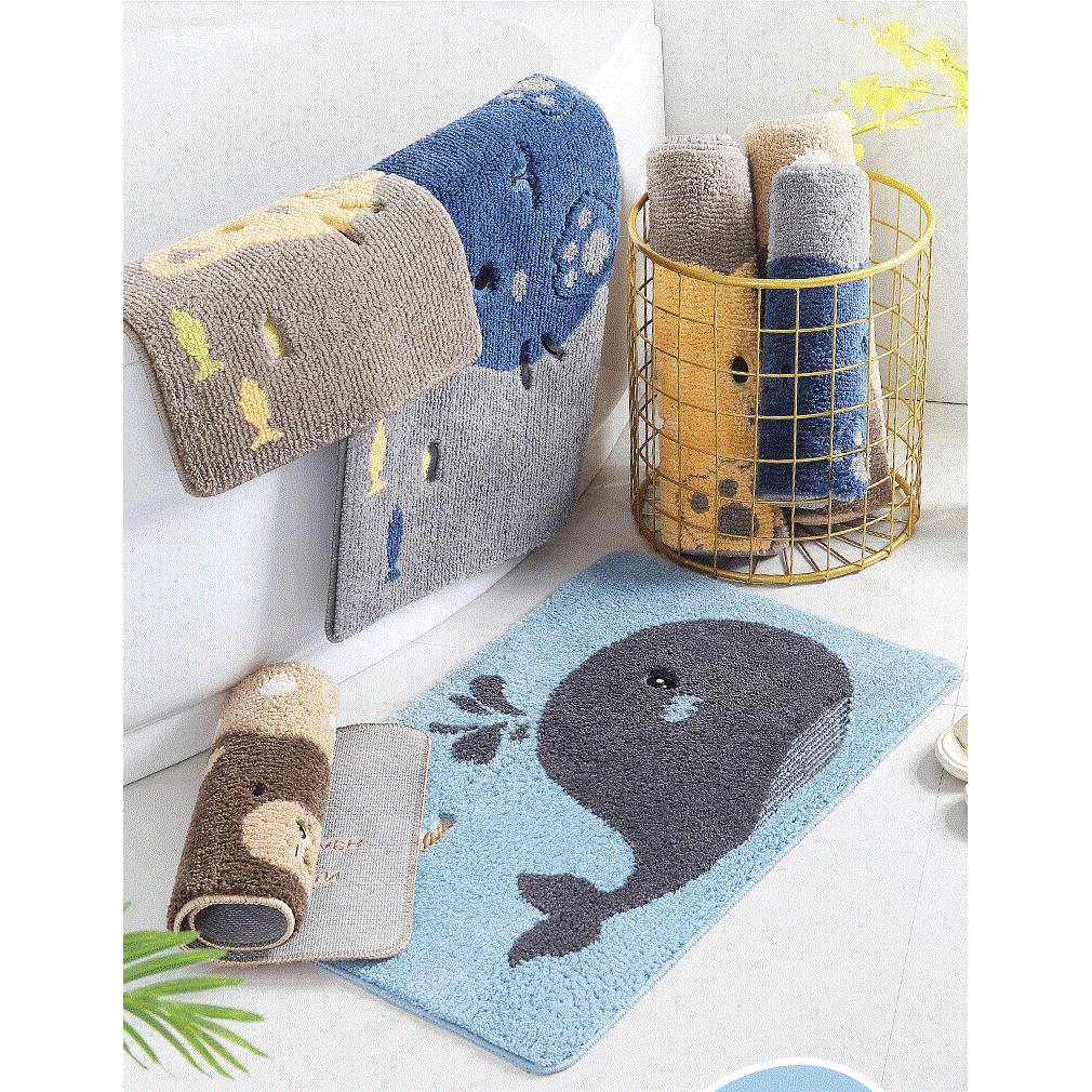 [Ready Stock] Textured Bathroom Anti-Slip Floor Mat Bathroom Floor Mat Door Mat Floor Mat Bathroom Foot Mat Bathroom Floor Mat