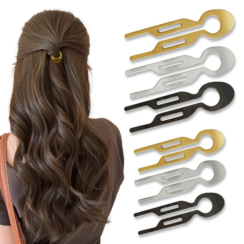 [S Trendy Match] Multifunctional Basic Hair Coiler Small Fish Hair Coil J0767 Hairpin Multifunctional Hair Coiler