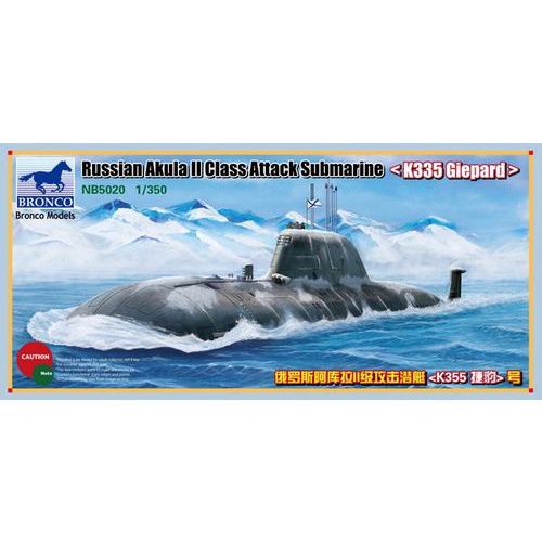 Bronco 1/350 NB5020 Russian Akula II Attack Submarine