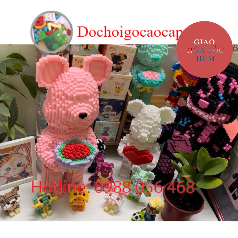 Available with hammer + light - bearbrick large size 33 35 47 55cm - Valentine's Day gift