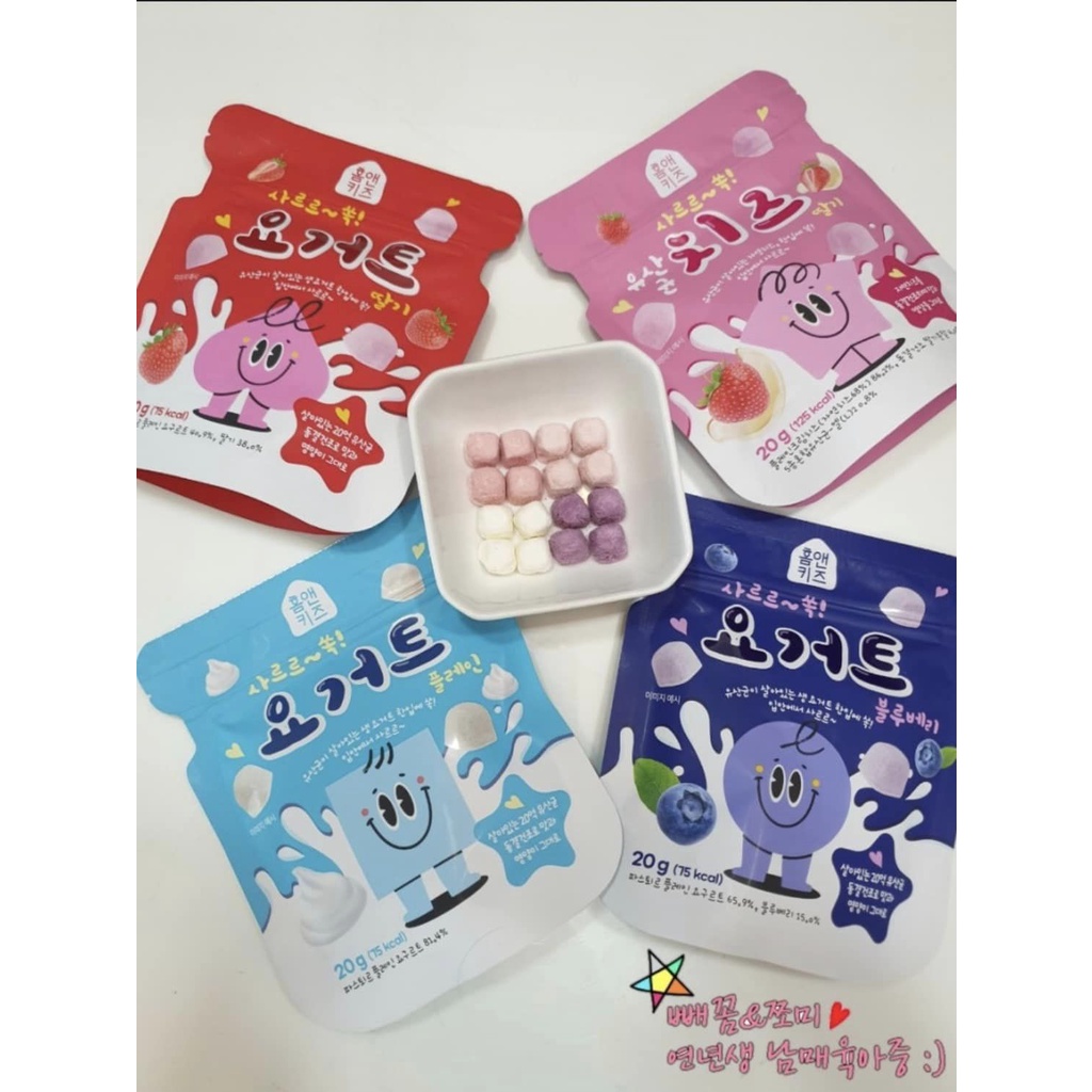 Korean homecook fruit freeze-dried yogurt