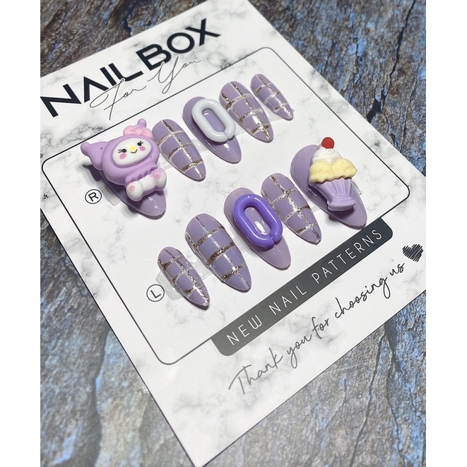 Fake nails with rhinestones, 10 nail designs