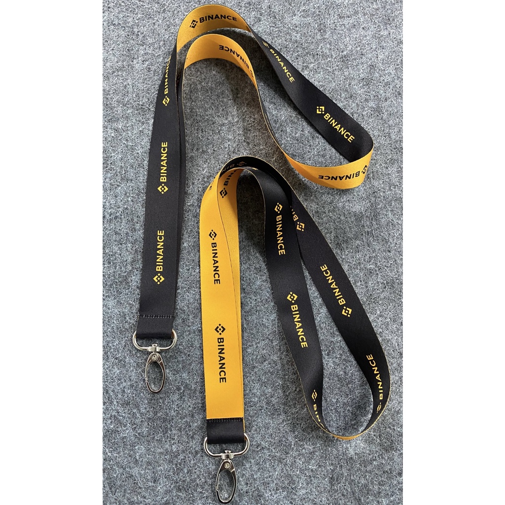 Binance 2.5cm Card Strap Set, Crypto Card Strap, Bitcoin Card Strap with Card Holder