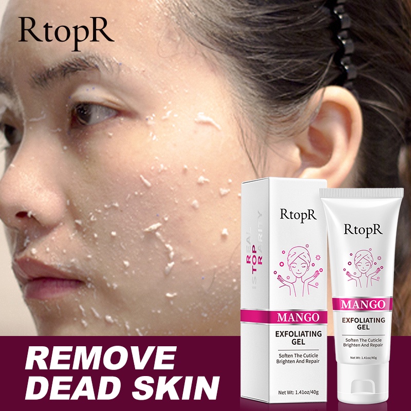 RtopR Skin Care Face Exfoliating Cream Whitening Repair Facial Scrub Cleaner Acne Blackhead Treatment Remove Face Cream去角质磨砂膏(40g)