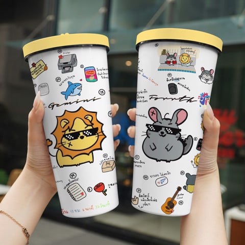 Geminifourth My School President icon Go Drink Thermal Cup 740ml Print Name, Images On Request