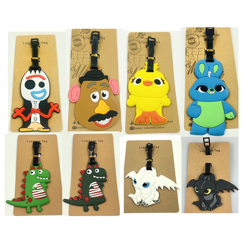 Toy Story 4 Merchandise Mr. Fork Mr. Potato Luggage Tag Influencer Little Dinosaur Luggage Small Pendant Check-In Tag