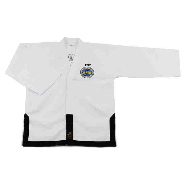 taekwondo uniform baju taekwondo ♬Itf tradisional taekwondo seragam wakil guru biasa seragam jurulatih twill polos guru bahan kapas Saint sasung618 karnival♕