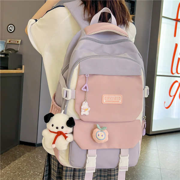 school supplies set for high school my melody school bag tempat alat tulis alat tulis cute stationery cute school bag Schoolbag Women's Ins Style Korean Style Senior high school Junior High School Students' Large Capacity Backpack Simple Middle School