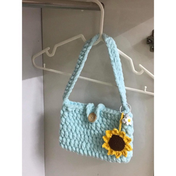 Handmade SOFT COTTON WOOL BAG