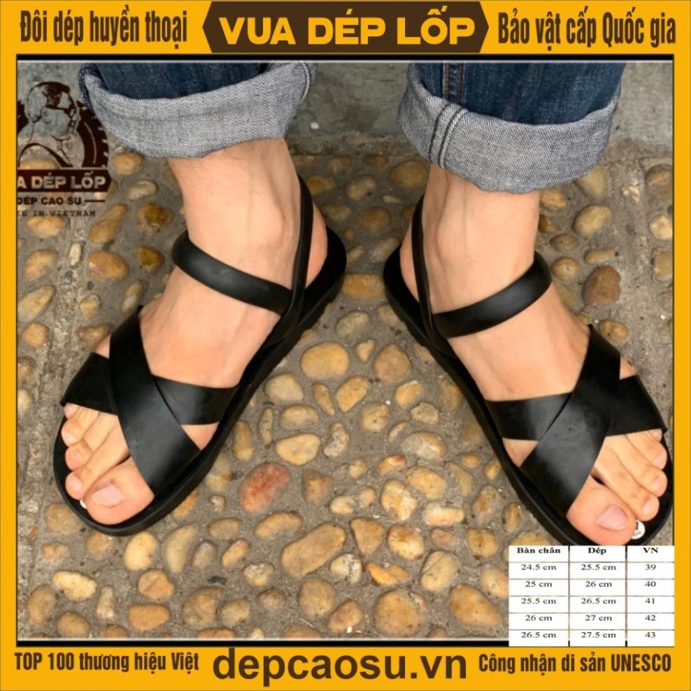 Handcrafted 4-Strap Sandals, King Brand Pham Quang Xuan Tire Slippers, Genuine,