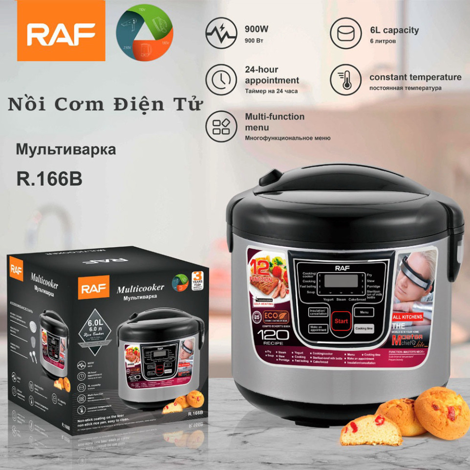 Rice cooker | Electronic rice cooker | Raf R166B C109 premium rice cooker smart household appliance in your kitchen